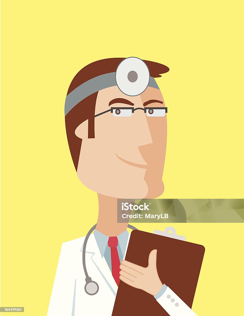 Kreskówka, lekarz medycyny - Grafika wektorowa royalty-free (Analizować)