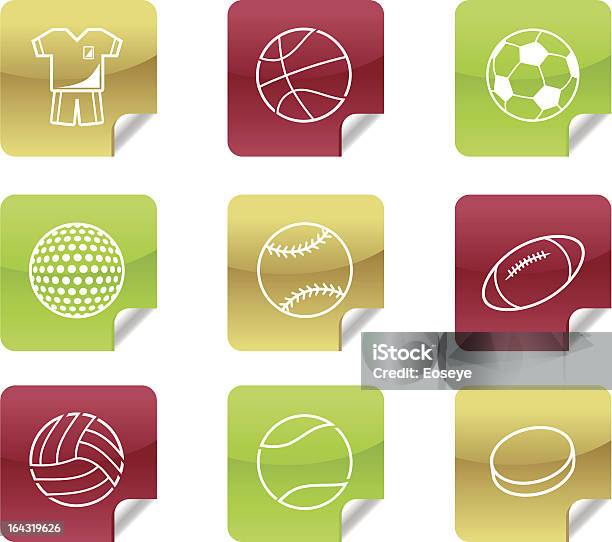 Sportowe Piłkiweb 20 I Blog Ikony8 - Stockowe grafiki wektorowe i więcej obrazów Blogować - Blogować, Błyszczący, Etykieta