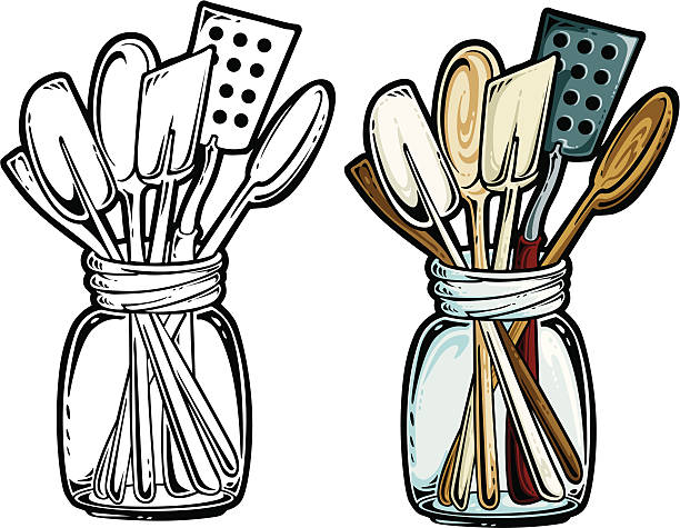 Kitchen Utensils Stock Illustration - Download Image Now - Wooden Spoon, Antique, Canning - iStock Kitchen Utensils Stock Illustration - Download Image Now - Wooden Spoon, Antique, Canning - iStock