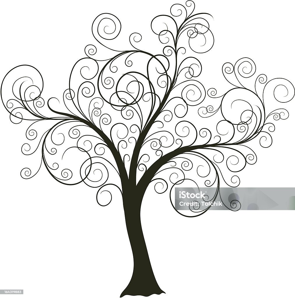 Decorative tree "Decorative tree, vector illustration" Art And Craft stock vector