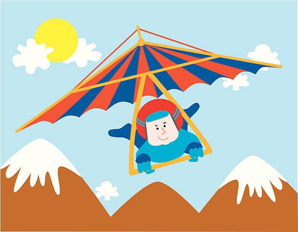 Hang Glider Stock Illustration - Download Image Now - Hang-gliding, Adult,  Airborne Sport - iStock