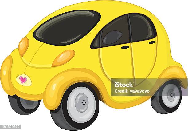 Vetores de Linda Car e mais imagens de Carro subcompacto - Carro subcompacto, Amarelo, Carro