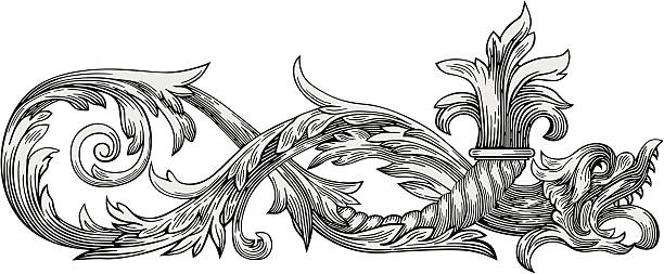 Dragon adorno vector - ilustración de arte vectorial