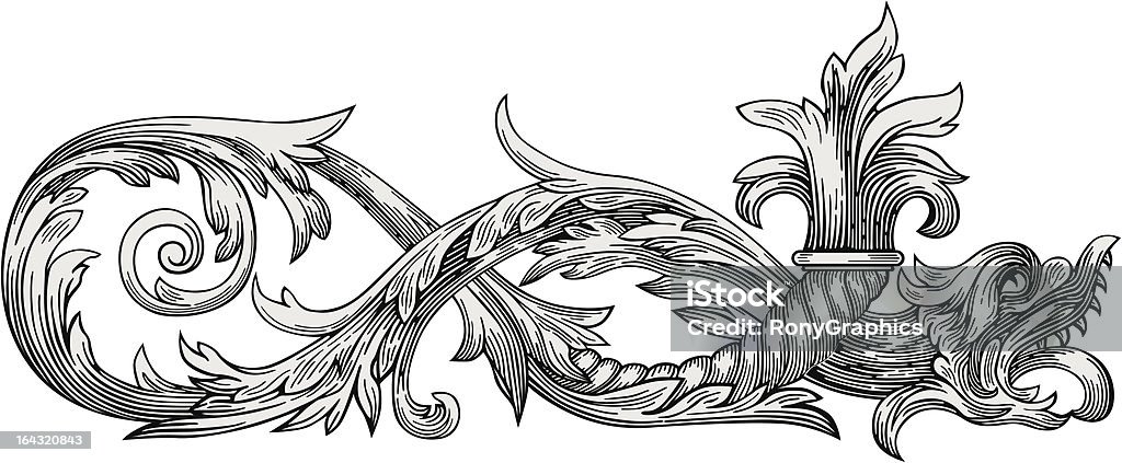 Ornamento vettoriale Drago - arte vettoriale royalty-free di Decorazione festiva