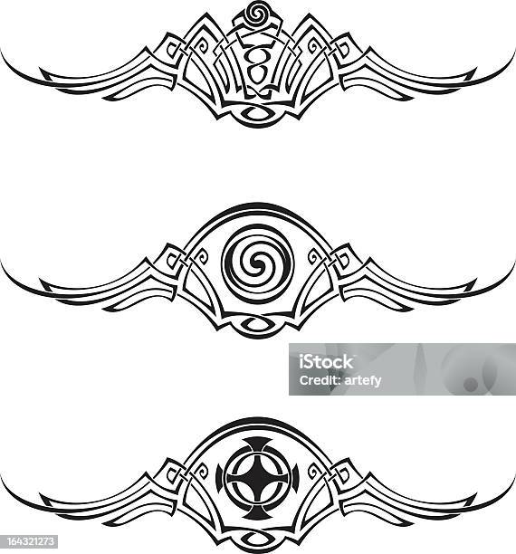 Celtic Stylu Wzory - Stockowe grafiki wektorowe i więcej obrazów Dekoracja - Dekoracja, Dzień Św. Patryka, Elegancja
