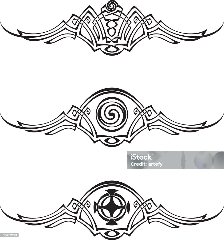 Кельтский стиль рисунков - Векторная графика Аборигенная культура роялти-фри