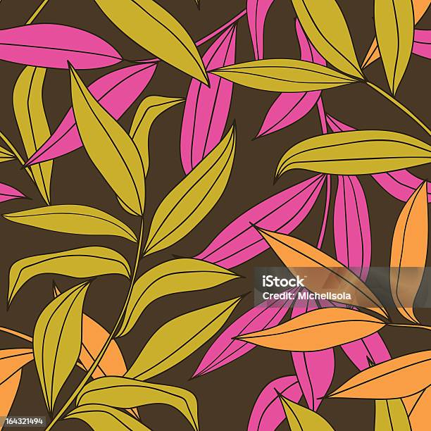 Floral Nahtlose Muster Stock Vektor Art und mehr Bilder von Bambus - Graspflanze - Bambus - Graspflanze, Retrostil, 1970-1979