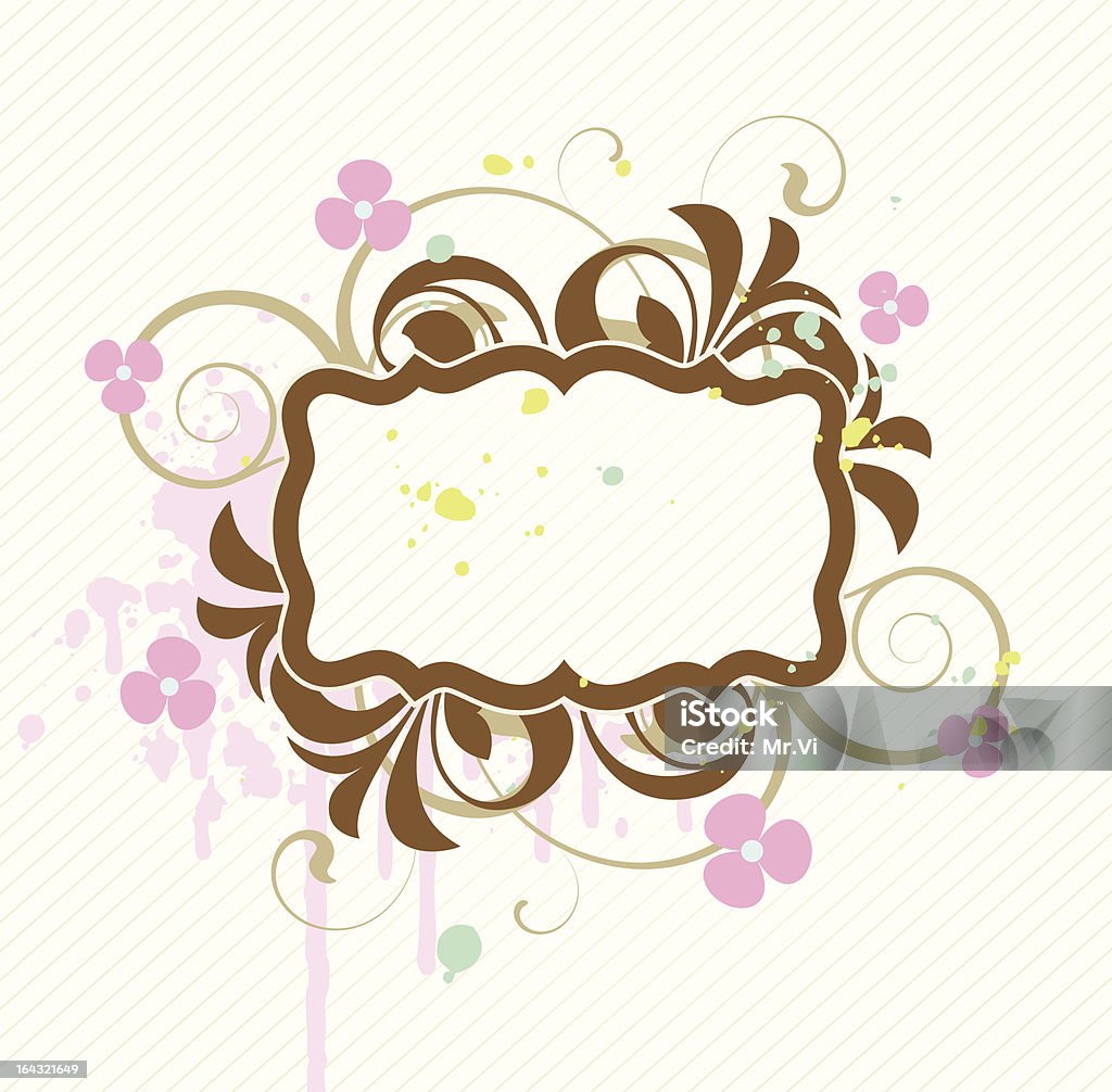 Banners con elementos florales - arte vectorial de Abstracto libre de derechos