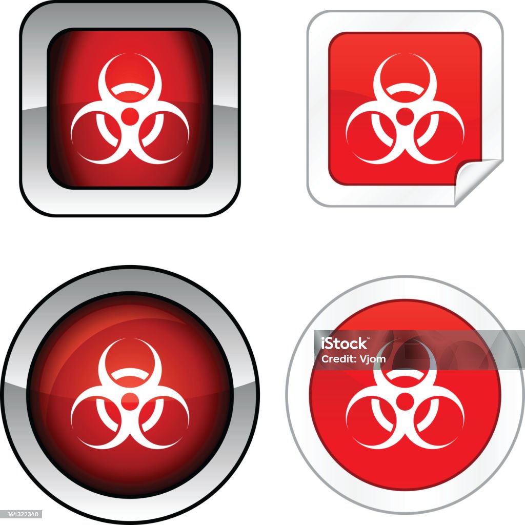 Virus Button Download Virus Button Set Stock Illustration - Download Image Now - Badge ...