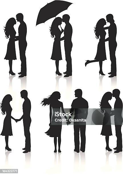 Collection Of Couples Stock Illustration - Download Image Now - Couple - Relationship, Cut Out, Adult