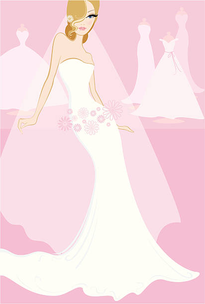 Bride vector art illustration