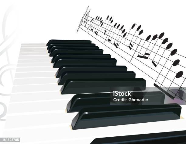 Abstract Piano Stock Illustration - Download Image Now - Grand Piano, Musical Note, Abstract