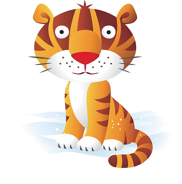 tiger 2010 vector art illustration