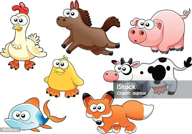 Family Of Animals Stock Illustration - Download Image Now - Animal, Anthropomorphic Smiley Face, Baby Chicken