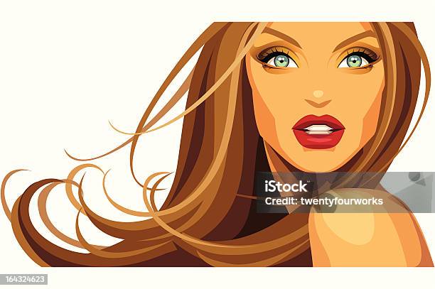 Banner Beauty Stock Illustration - Download Image Now - Human Hair, Highlights - Hair, Diva - Human Role