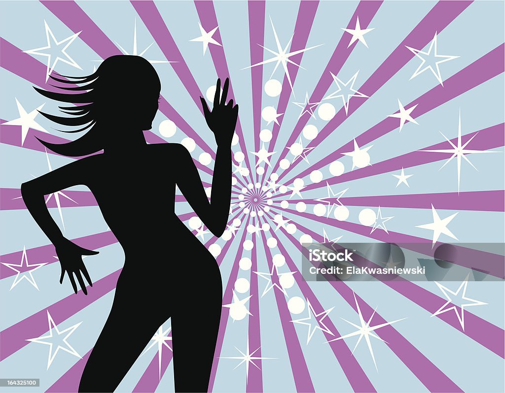 Femme danse - clipart vectoriel de Activité libre de droits