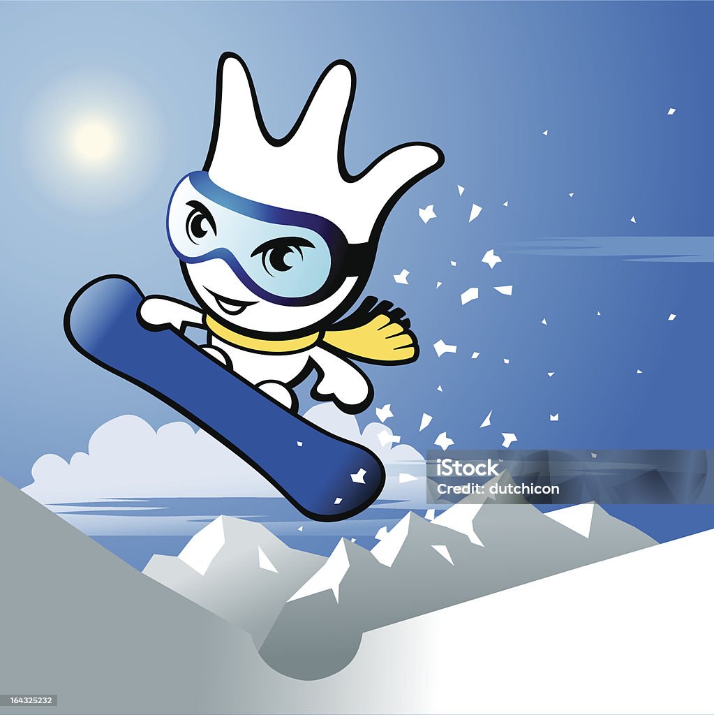 Snowboarding Snowman Stock Illustration - Download Image Now - Apres ...