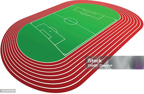 Ilustración de Estadio Arena y más Vectores Libres de Derechos de Pista de atletismo - Pista de atletismo, Campo - Lugar deportivo, Tridimensional