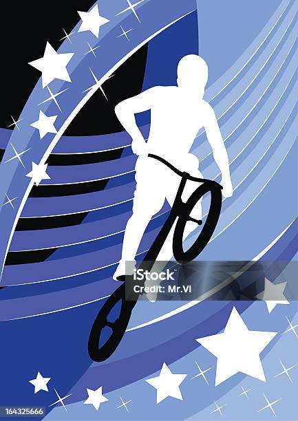 Motociclista - Immagini vettoriali stock e altre immagini di Ciclismo acrobatico - Ciclismo acrobatico, Sagoma - Controluce, Scontornabile