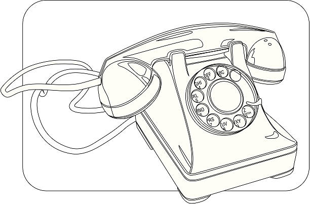 oldphone1 - ilustração de arte em vetor