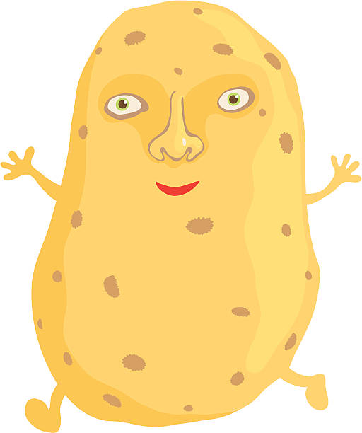 Mr. Potato, How Are You? vector art illustration