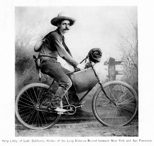 istock Harry Libby Rides Bicycle Across United States, Sports History 1643359062