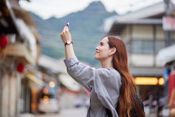 Foreign tourists enjoying travel