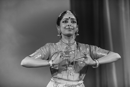Bharatanatyam pose, very popular dance form in south india