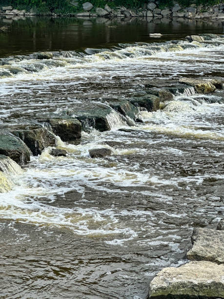 istock Cass River Rock Dam rock ramp in Frankenmuth, Michigan 1643490673