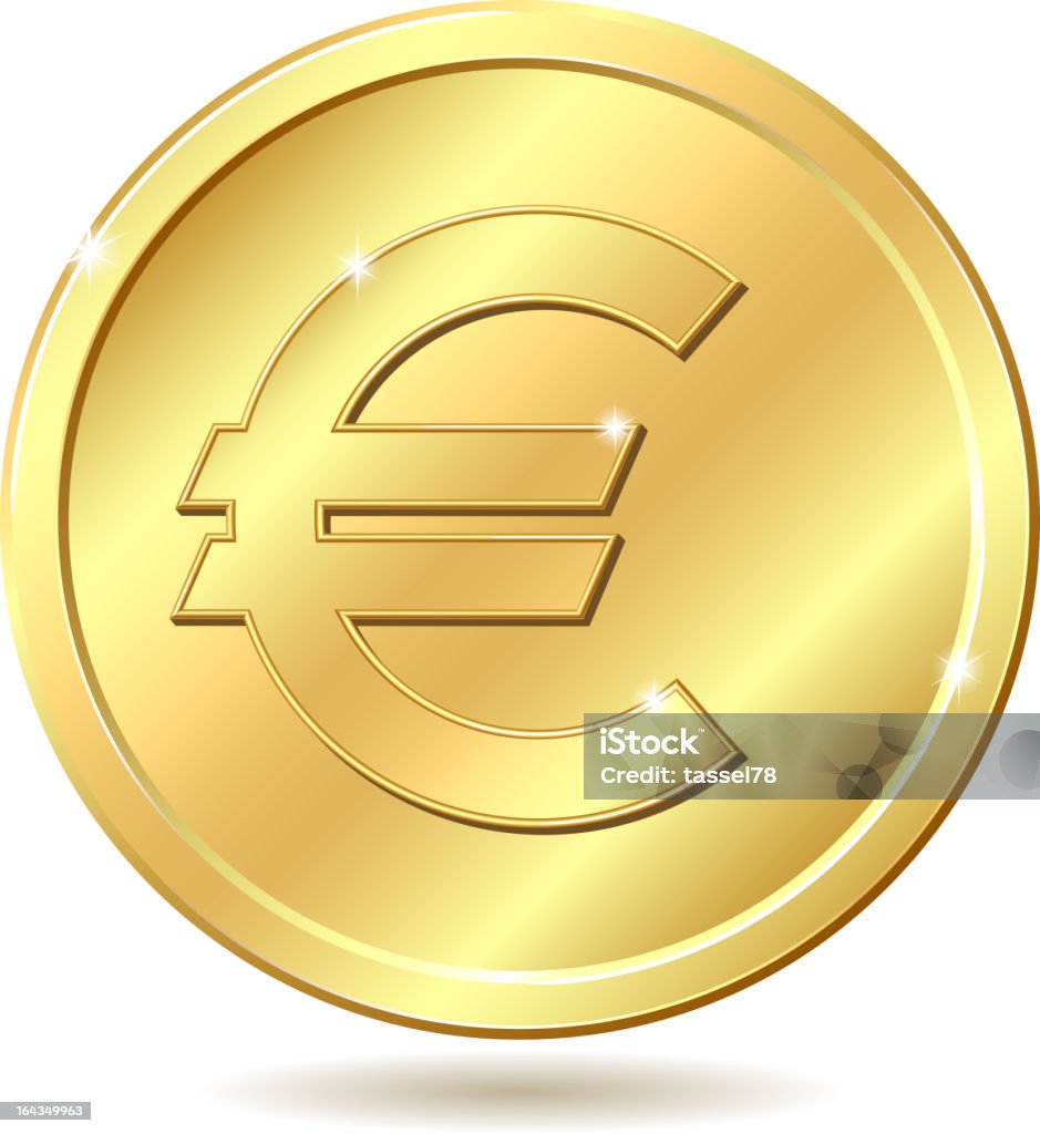 Đồng Tiền Vàng Có Dấu Hiệu Euro Hình minh họa Sẵn có - Tải xuống ...