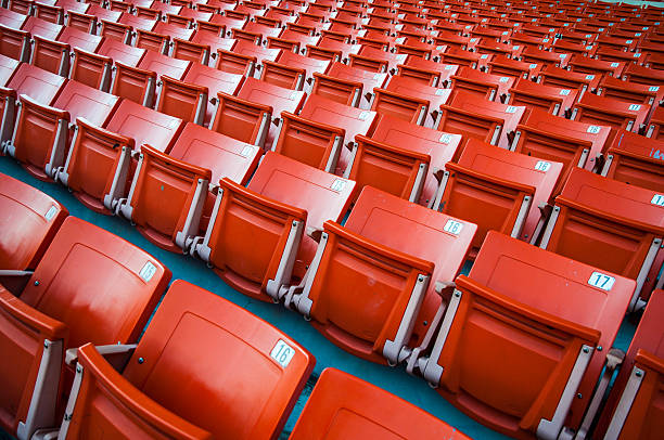 istock Red seat in arena 164351177