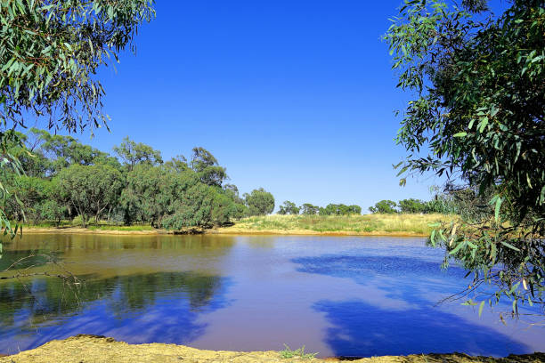 Roadside Reserve in the Riverina Country From north to south, Cobb Highway begins at its junction with Barrier Highway near Wilcannia, and runs south through the townships of Ivanhoe, Booligal, Hay and Deniliquin. Its southern terminus is in Echuca, Victoria, at a roundabout located approximately 2 kilometres (1.2 mi) southwest of Moama where the highway crosses the New South Wales–Victoria border