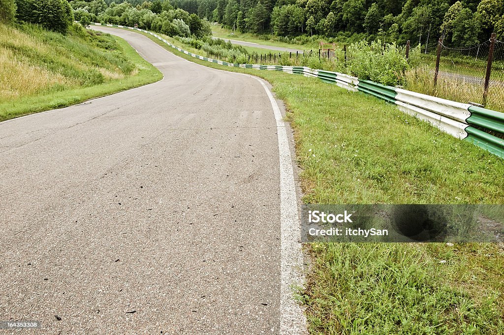 Canto de alta velocidade em uma Pista de Corrida - Royalty-free Alfalto Foto de stock