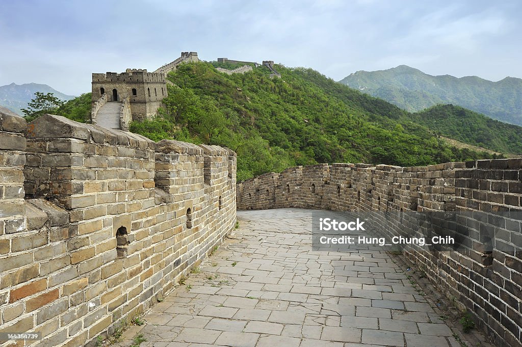 Grande Muraglia cinese - Foto stock royalty-free di Architettura