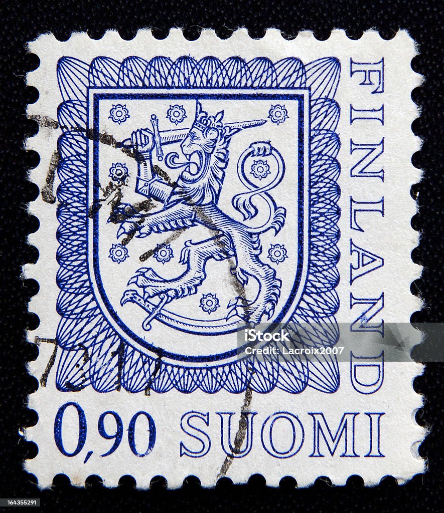 Briefmarke Finnland - Lizenzfrei Alt Stock-Foto