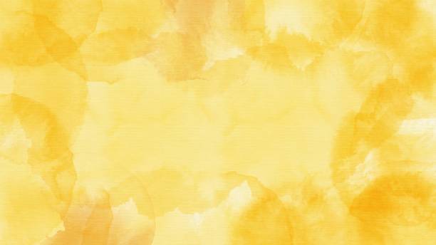 istock Abstract yellow textured watercolor background 1643656168