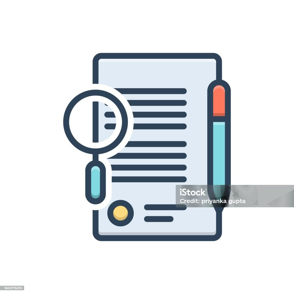 Explain Detailed Icon Defining Explain Stock Illustration - Download Image Now - Explaining ...