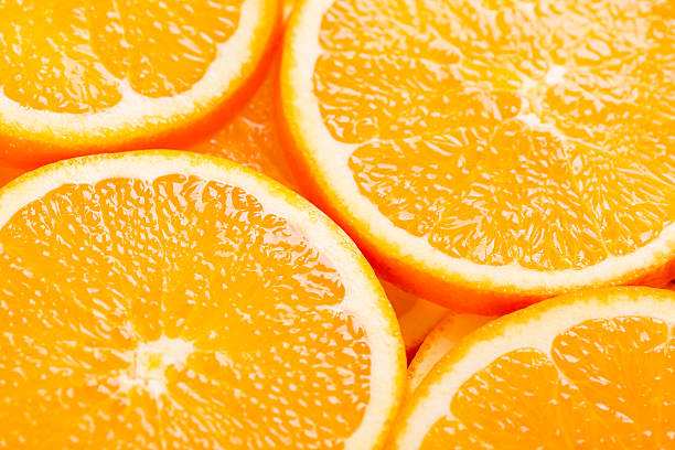 scheiben orangen - vitamin c fotos stock-fotos und bilder