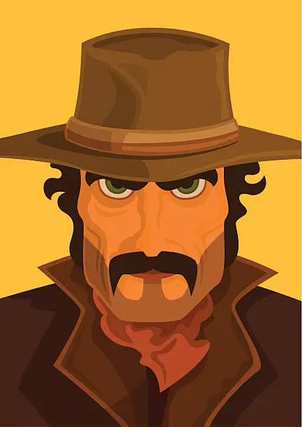 Vector illustration of Cowboy