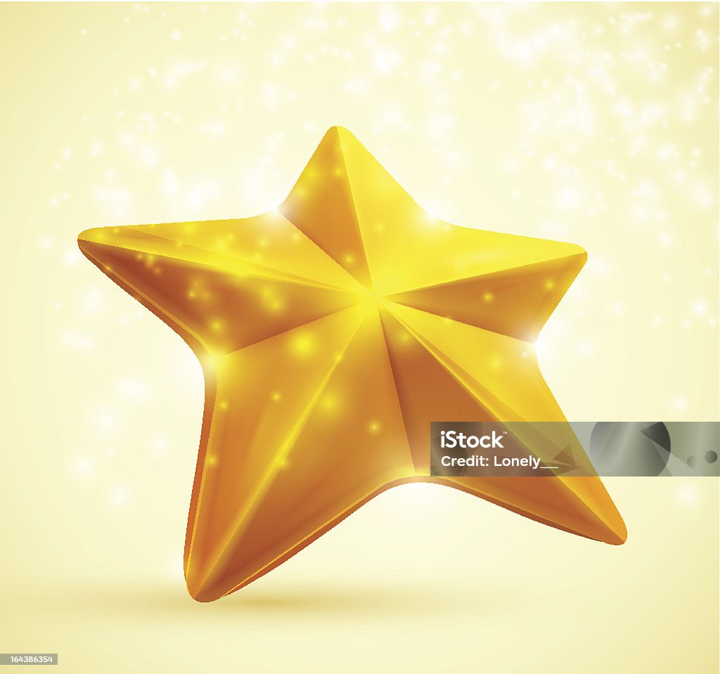 Estrela de Ouro - Royalty-free Amarelo arte vetorial
