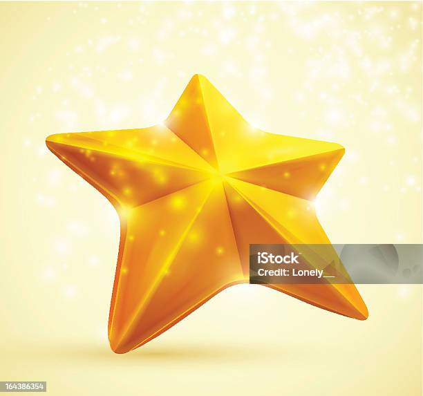 Estrela De Ouro - Arte vetorial de stock e mais imagens de Amarelo - Amarelo, Arte, Arte e Artesanato - Arte visual