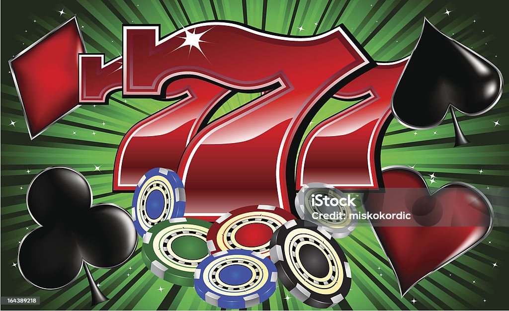 casino-Symbole - Lizenzfrei Computeranlage Vektorgrafik