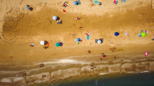 istock Top view of the beach in Italy 1643896357