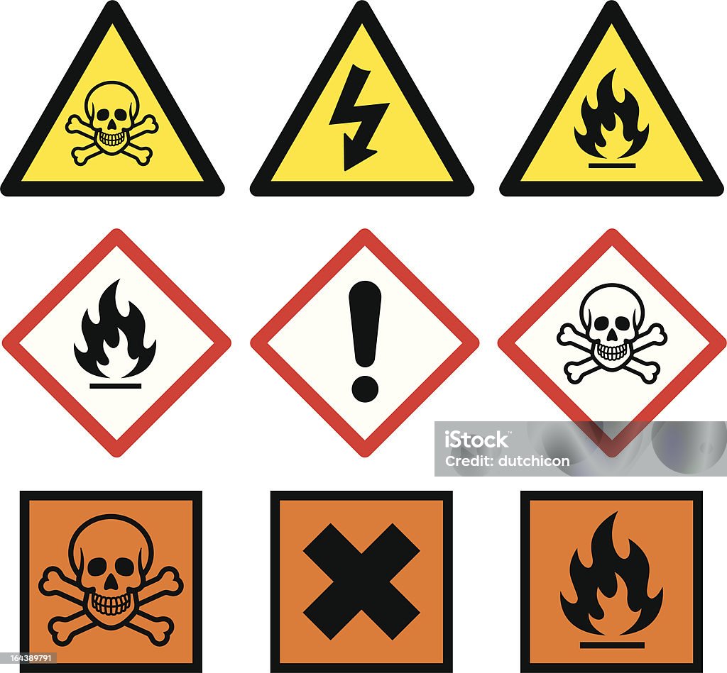 Señales de peligro - arte vectorial de Peligro libre de derechos Señales de peligro - arte vectorial de Peligro libre de derechos