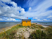 storm ahead at the beach hut