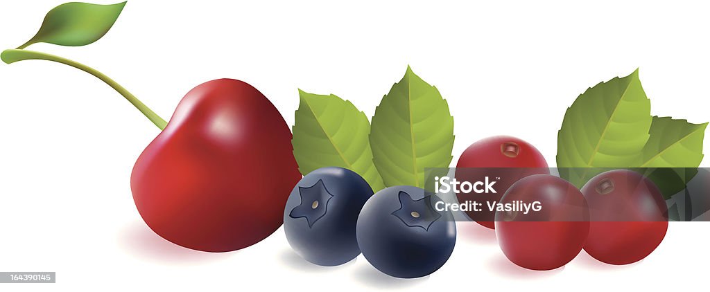 Fruits rouges - clipart vectoriel de Aliment libre de droits