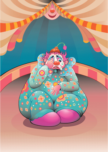 sad clown cartoon vector gratis | AI, SVG y EPS