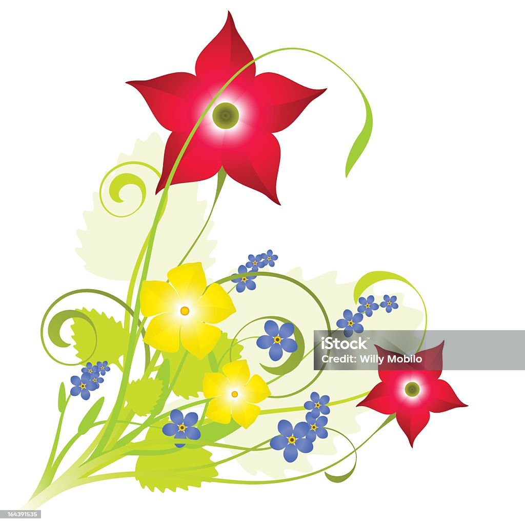 Fresh floral composition Fresh floral composition background for spring time Beauty stock vector