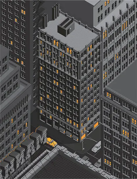 Vector illustration of Manhattan