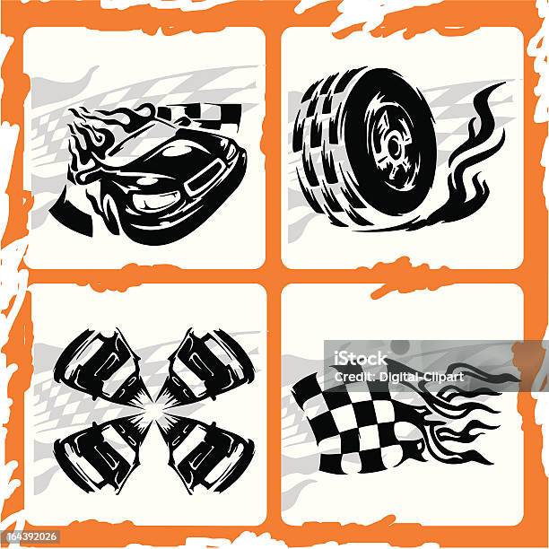 Автомобиль — стоковая векторная графика и другие изображения на тему Auto Racing - Auto Racing, Rally Car Racing, Аборигенная культура